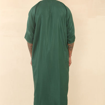 Men's Green Moroccan Thobe Djellaba Jubba Robe Eid