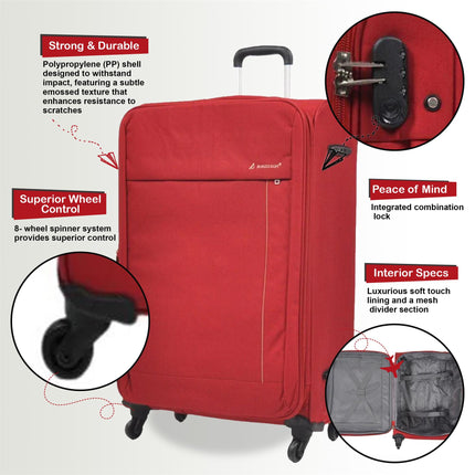 Lightweight Soft Casing Travel Luggage Suitcases