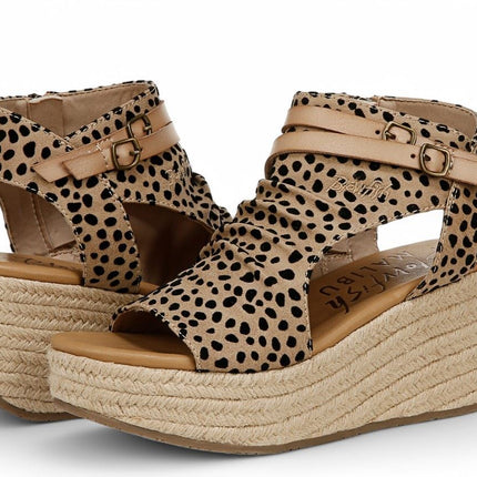 Blowfish Malibu Women's Brown Wedge Sandals - Lacey C Rope