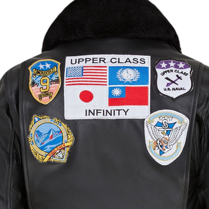 Women's A2 Top Gun Leather Bomber Jacket-Sunbury