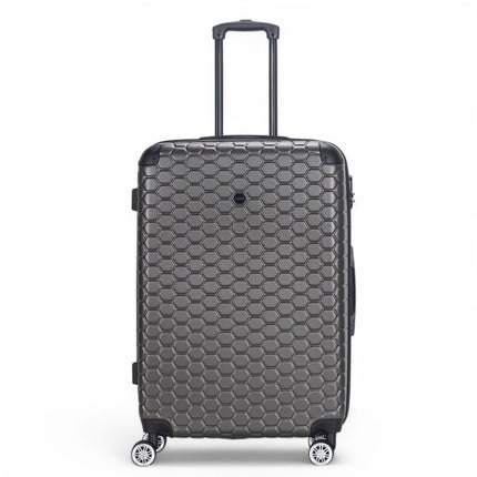 Hard Shell ABS 8 Wheel Luggage Travel Cabin Holiday Bags Suitcase Set