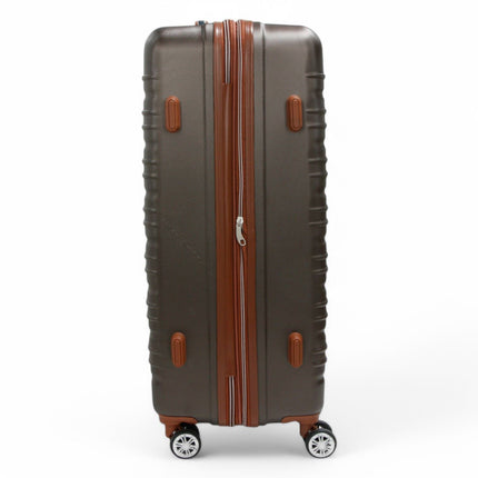 Expandable Hard Shell ABS Suitcase Set 8 Wheel Robust Travel Case Holiday Luggage