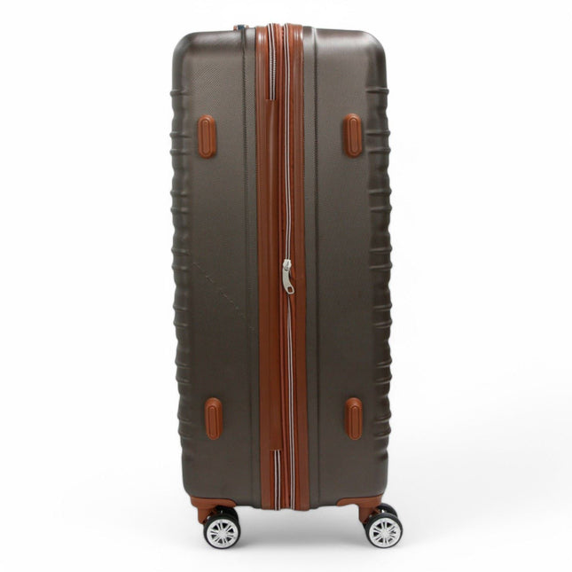 Expandable Hard Shell ABS Suitcase Set 8 Wheel Robust Travel Case Holiday Luggage