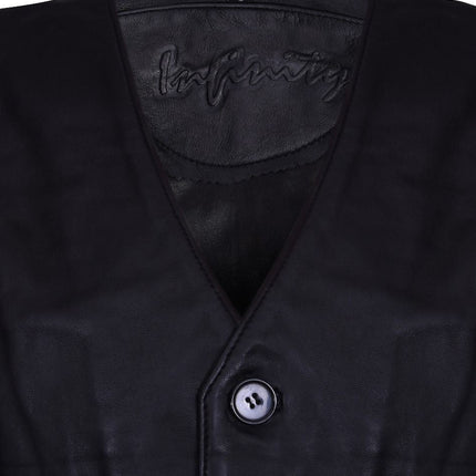 Mens Classic Leather Waistcoat-Chester