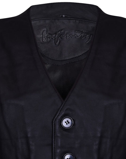 Mens Classic Leather Waistcoat-Chester