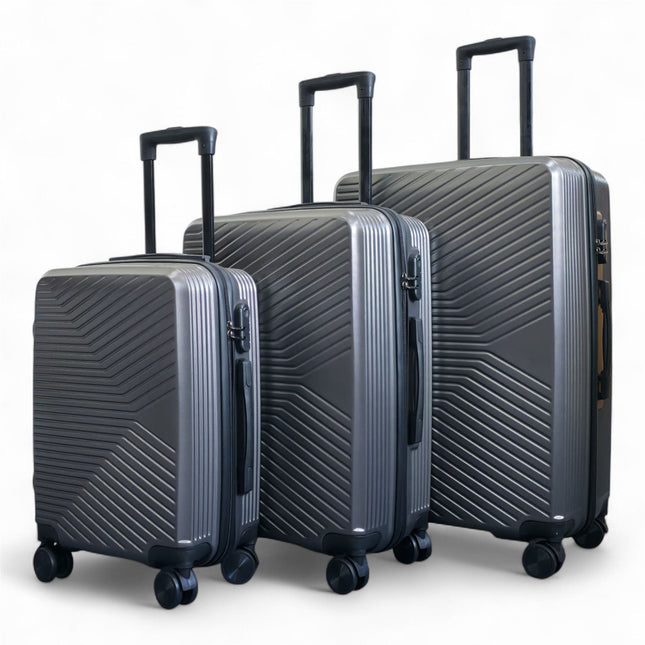 Hardshell Suitcase Set Robust 8 Wheel Luggage Cabin Case Bag