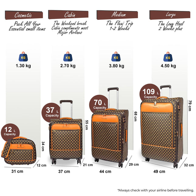 Soft Expandable Travel Suitcase Luggage Bag