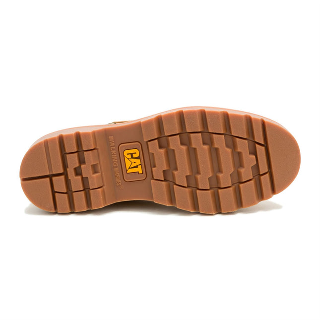 CAT (Caterpillar) Mens Honey Brown Leather Low-Cut Boots - Colorado Boat Lo