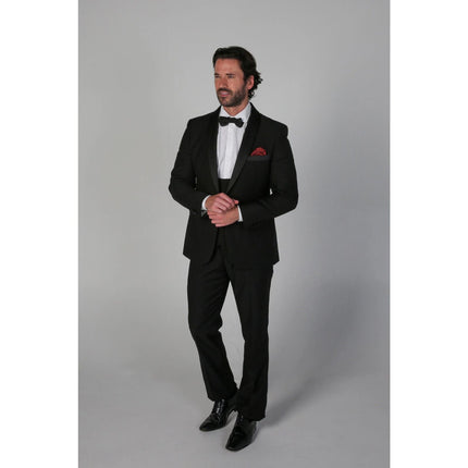 Men's Black 3 Piece Tuxedo Suit