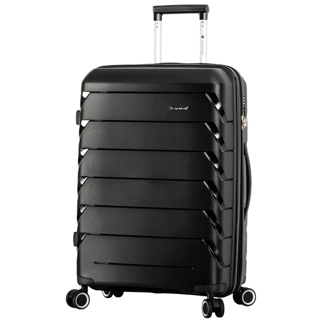 Dual 4 Wheel Hard Shell Strong Luggage Suitcase