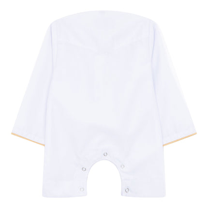 Baby Boys Omani Eid White Thobe  Saudi Emirati Jubba Robe Romper