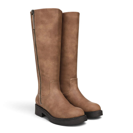 Blowfish Malibu Women's Tan Faux Leather High Riding Boots - Venice Tall