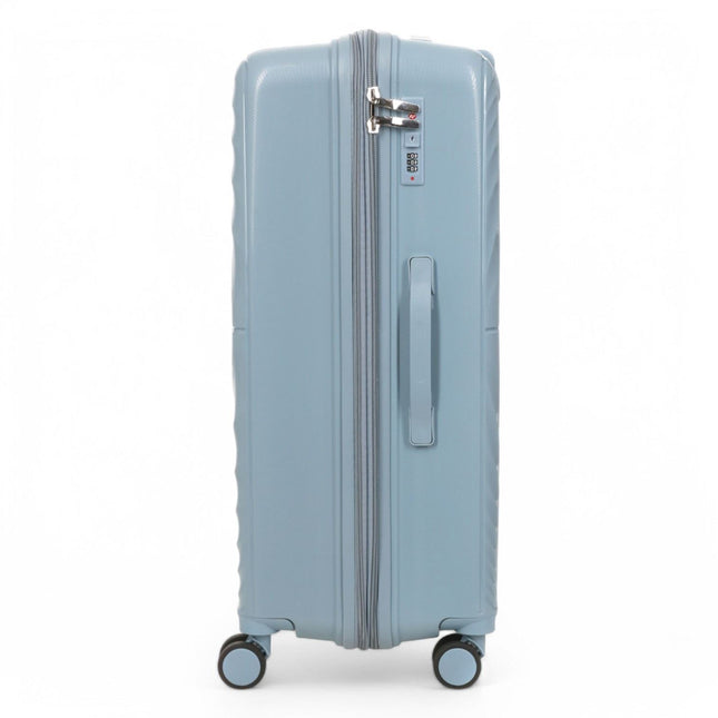 Expandable Hard Shell 8 Wheels Luggage Travel Cabin Suitcase Set