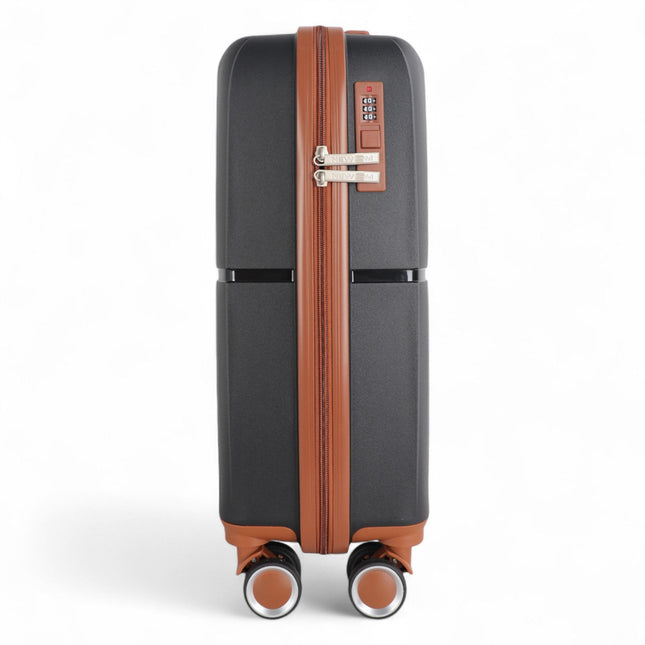 Strong Hard Shell Suitcase Set 8 Wheel Cabin Luggage Holiday Travel Case