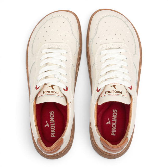 Pikolinos White Leather Sneakers Trainer Barefoot Shoes - Aranjuez