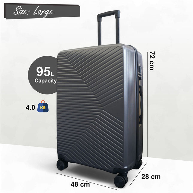Hardshell Suitcase Set Robust 8 Wheel Cabin Luggage Case Bag