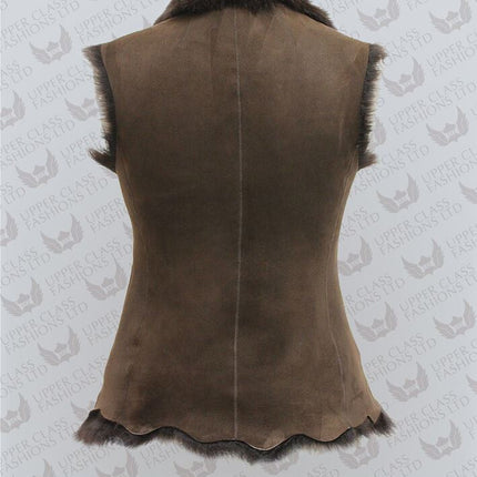 Women's Toscana Sheepskin Short Gilet-Denver