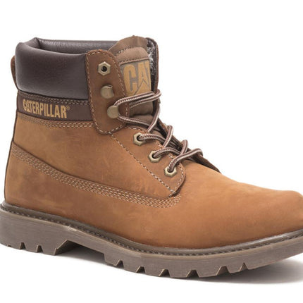 Caterpillar Colorado 2.0 Beige Leather Hiking Ankle Boots