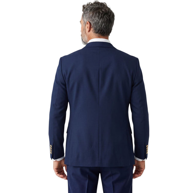 Men's Navy 3 Piece Tailored Fit Formal Suit - Belmont