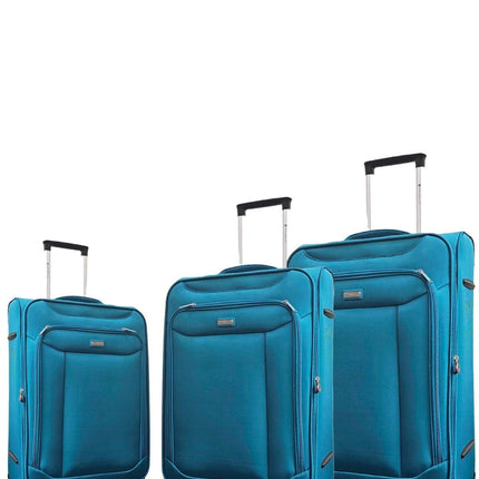 Soft Lightweight Dual 4 Wheel Suitcase Luggage