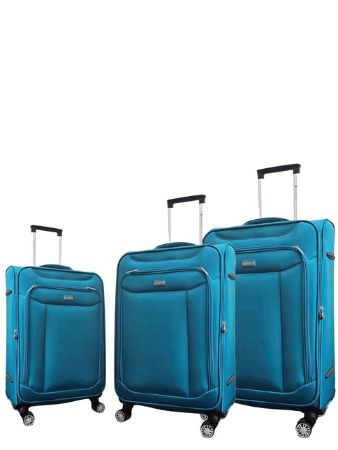 Soft Lightweight Dual 4 Wheel Suitcase Luggage