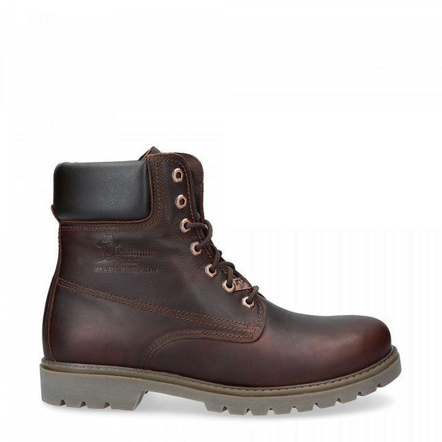 Panama Jack 03 C52 Mens Brown Waterproof Leather Laces Hiking Ankle Boots