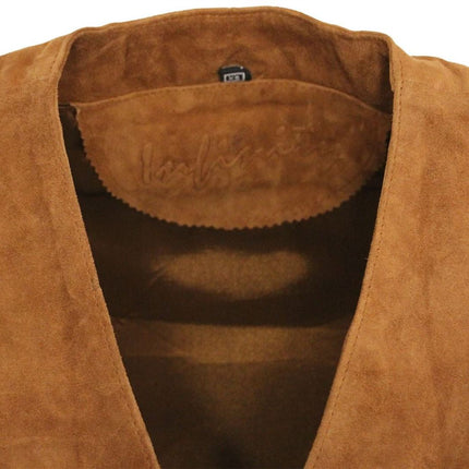 Mens Classic Goat Suede Leather Waistcoat-Norwich