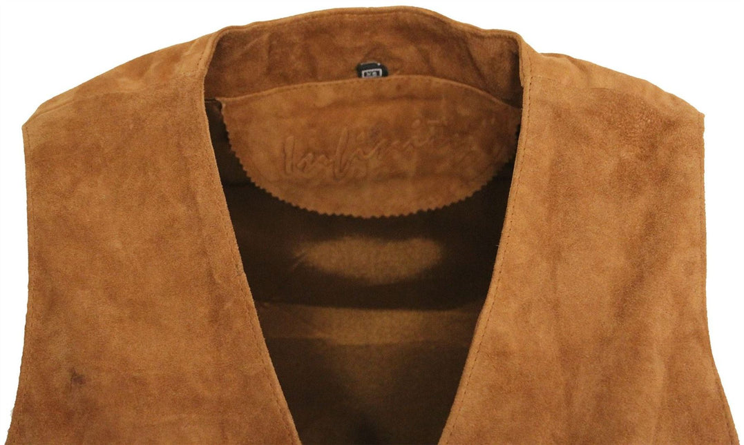 Mens Classic Goat Suede Leather Waistcoat-Norwich