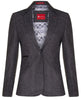 Womens 1920s  Grey Wool Classic Vintage Retro Blazer