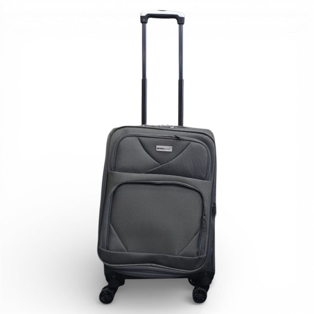 Expandable Soft Shell Cabin Suitcase 50.5 x 37 x 26 cm Luggage Suitable for Easyjet, Ryanair