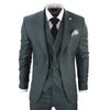 Men's Classic 3-Piece Plain Green Suit