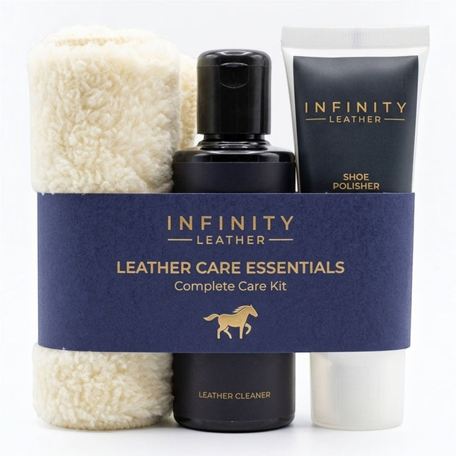 Leather Cleaner, Polish & Glove Smooth Leather Kit