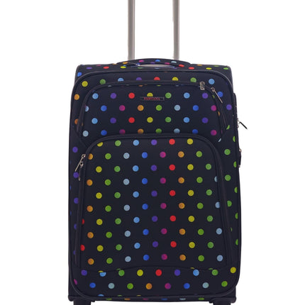 Lightweight Print Suitcases 8 Wheel Luggage Travel Soft Bags Set