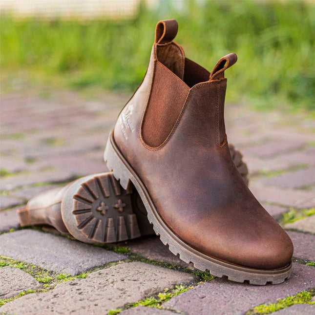 Panama Jack Men's Brown Leather Waterproof Chelsea Boots - Biar C1