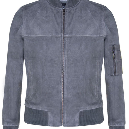 Mens Goat Suede MA-1 Bomber Jacket-Auckland