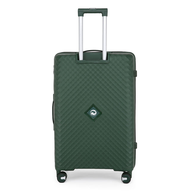 Dual 4 Wheel Robust Lightweight TSA Hard Shell Suitcase Luggage Travel Bags Set