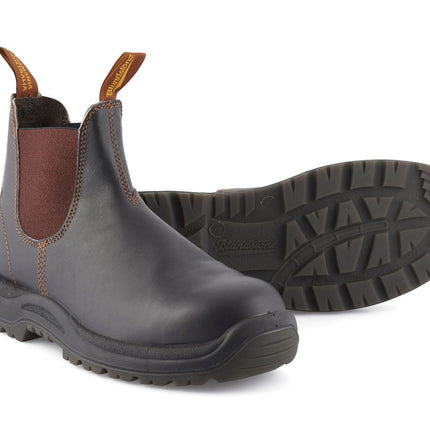Blundstone #192 Brown Steel Toe Chelsea Boot