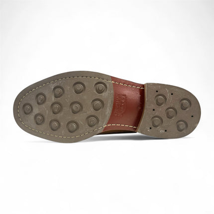 Chapman & Moore Men's Mahogany Leather Brown Suede Brogues Oxford Formal Shoes