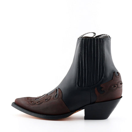 Grinders Unisex Leather Black Western Boots - Arizona Lo