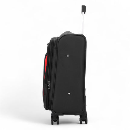 Soft Cabin Suitcase 36.5 x 23.5 x 58 cm Nylon 900D Suitable Integrated Lock for Easyjet, Ryanair, Wizzair