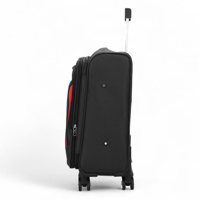 Soft Cabin Suitcase 36.5 x 23.5 x 58 cm Nylon 900D Suitable Integrated Lock for Easyjet, Ryanair, Wizzair