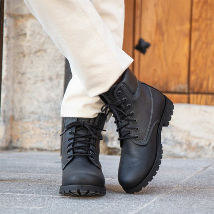 Panama Jack  03 C3 Men's Black Leather Waterproof Ankle Boots