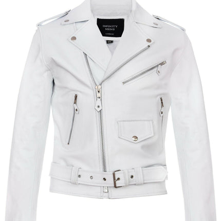 Mens Cow-Hide Black Brando Jacket -Venice