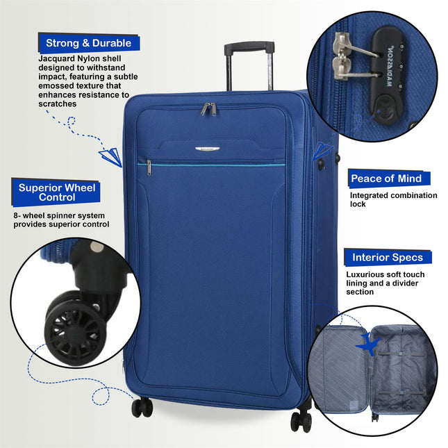 Lightweight Soft Luggage Travel Suitcases