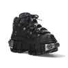 New Rock Leather Platform Ankle Boots-WALL106-S10