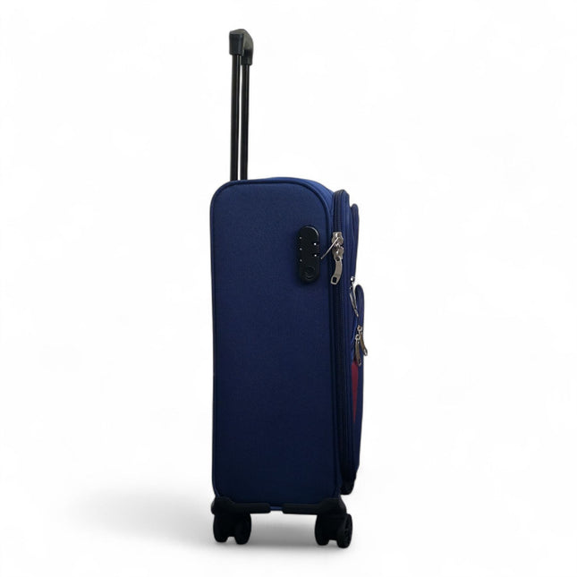 Expandable Soft 8 Wheel Lightweight Suitcase Luggage Travel Bags Set