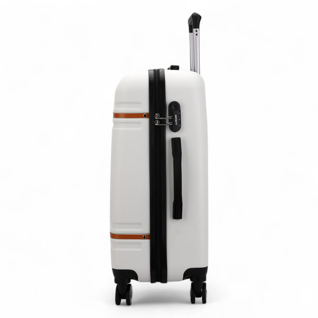 Hard Shell Modern Dual 4 Wheel Luggage Suitcase Set