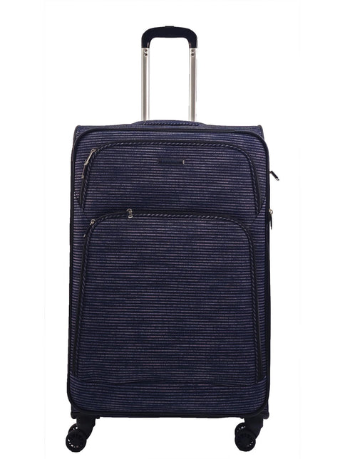 Lightweight Print Suitcases 8 Wheel Luggage Travel Soft Bags Set