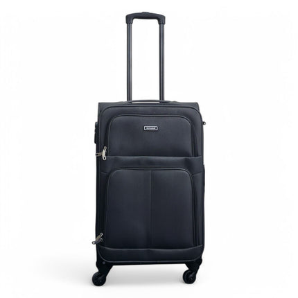 Expandable Soft Shell 4 Wheel Luggage Travel Cabin Suitcase Set Holiday Bags