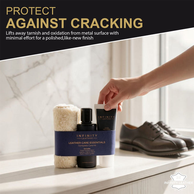 Leather Cleaner, Polish & Glove Smooth Leather Kit
